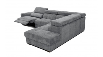 Canapé d'angle droit avec un relax électrique 5 places CALVERA