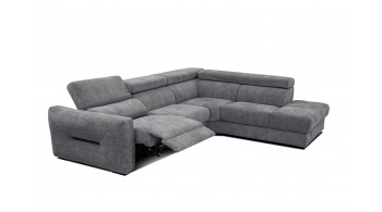 Canapé d'angle droit avec un relax électrique 5 places CALVERA
