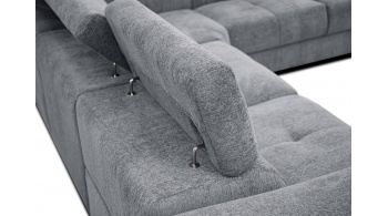 Canapé d'angle droit avec un relax électrique 5 places CALVERA