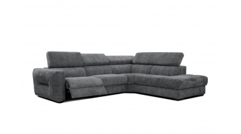 Canapé d'angle droit avec un relax électrique 5 places CALVERA