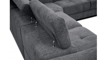 Canapé d'angle droit avec un relax électrique 5 places CALVERA