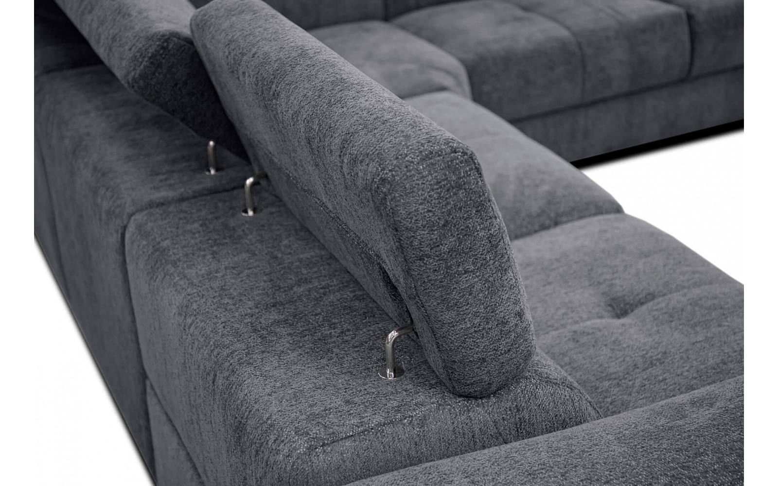 Canapé d'angle droit avec un relax électrique 5 places CALVERA