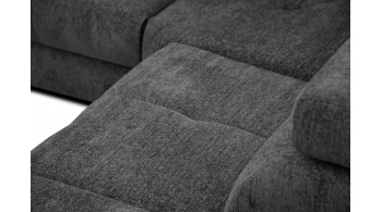 Canapé d'angle droit avec un relax électrique 5 places CALVERA