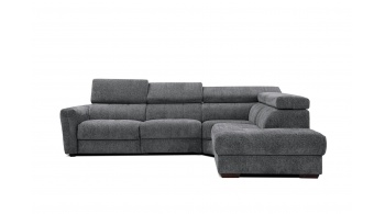 Canapé d'angle droit avec un relax électrique 5 places CALVERA