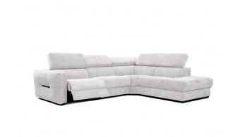 Canapé d'angle droit avec un relax électrique 5 places CALVERA
