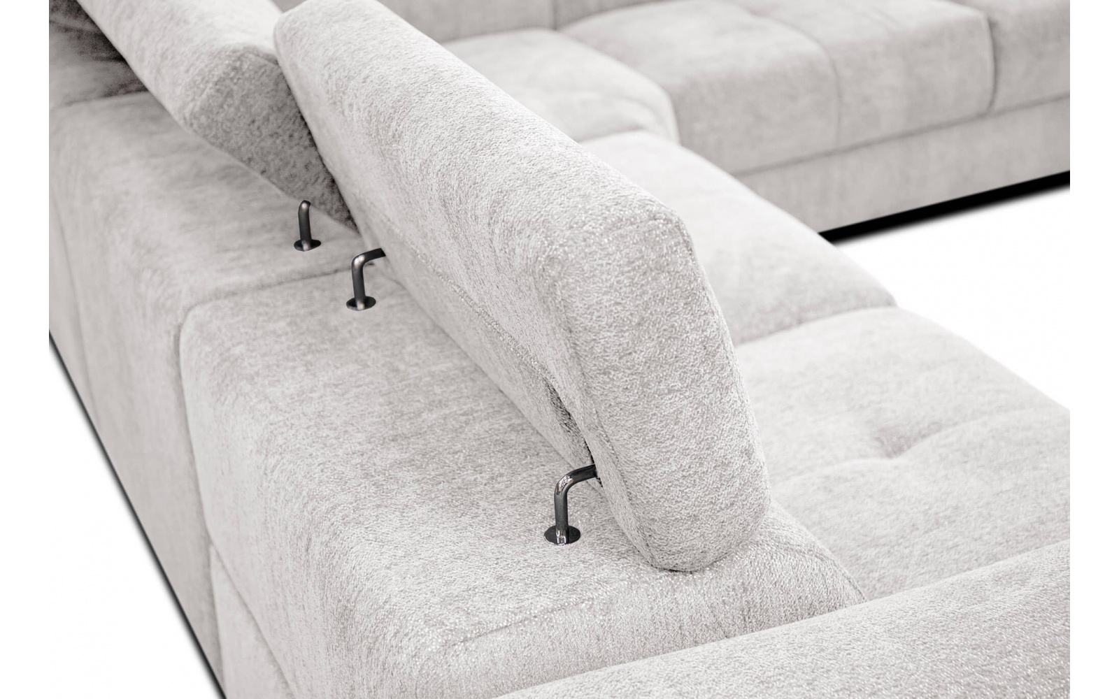 Canapé d'angle droit avec un relax électrique 5 places CALVERA