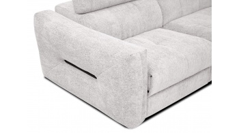 Canapé d'angle droit avec un relax électrique 5 places CALVERA