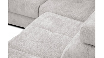 Canapé d'angle droit avec un relax électrique 5 places CALVERA