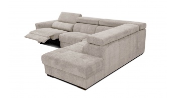 Canapé d'angle droit avec un relax électrique 5 places CALVERA