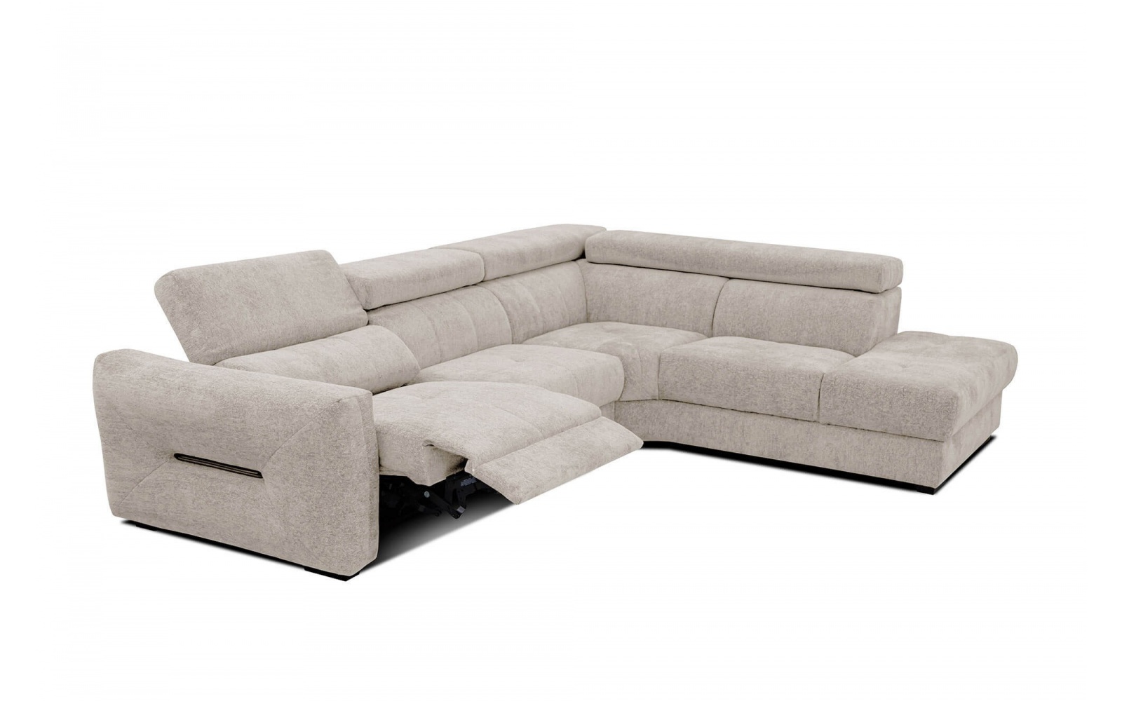 Canapé d'angle droit avec un relax électrique 5 places CALVERA