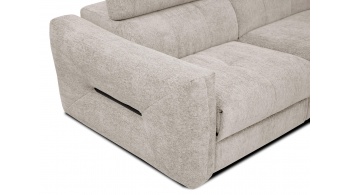 Canapé d'angle droit avec un relax électrique 5 places CALVERA