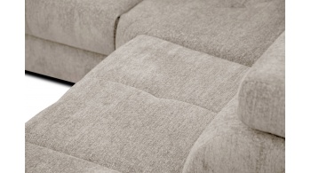 Canapé d'angle droit avec un relax électrique 5 places CALVERA