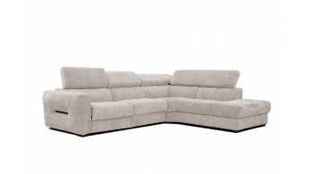 Canapé d'angle droit avec un relax électrique 5 places CALVERA