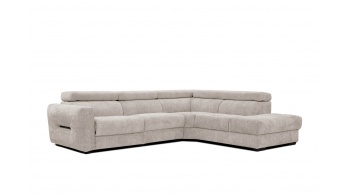 Canapé d'angle droit avec un relax électrique 5 places CALVERA