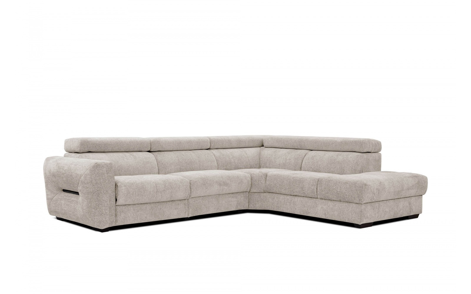 Canapé d'angle droit avec un relax électrique 5 places CALVERA