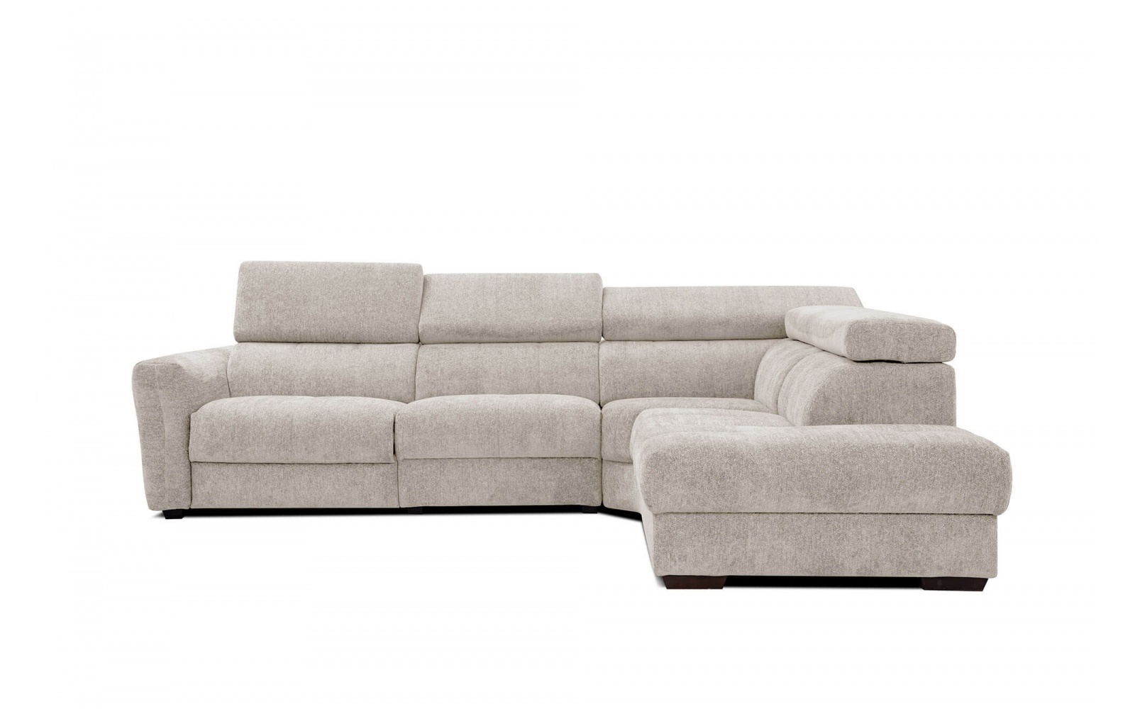 Canapé d'angle droit avec un relax électrique 5 places CALVERA