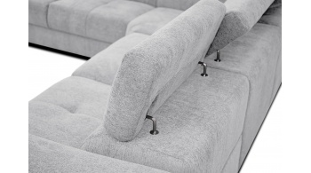 Canapé d'angle gauche avec un relax électrique 5 places CALVERA