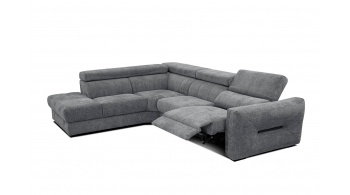 Canapé d'angle gauche avec un relax électrique 5 places CALVERA