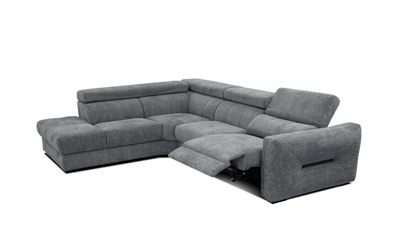 Canapé d'angle gauche avec un relax électrique 5 places CALVERA