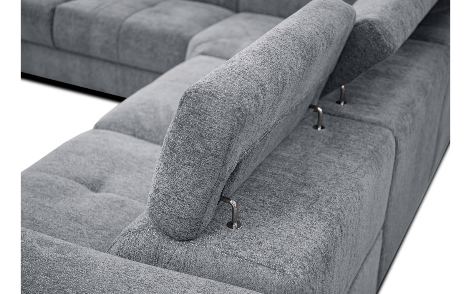 Canapé d'angle gauche avec un relax électrique 5 places CALVERA