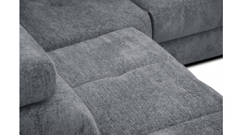 Canapé d'angle gauche avec un relax électrique 5 places CALVERA