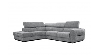 Canapé d'angle gauche avec un relax électrique 5 places CALVERA