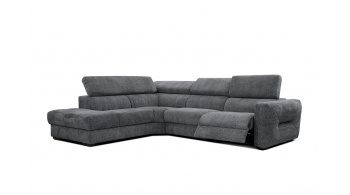 Canapé d'angle gauche avec un relax électrique 5 places CALVERA