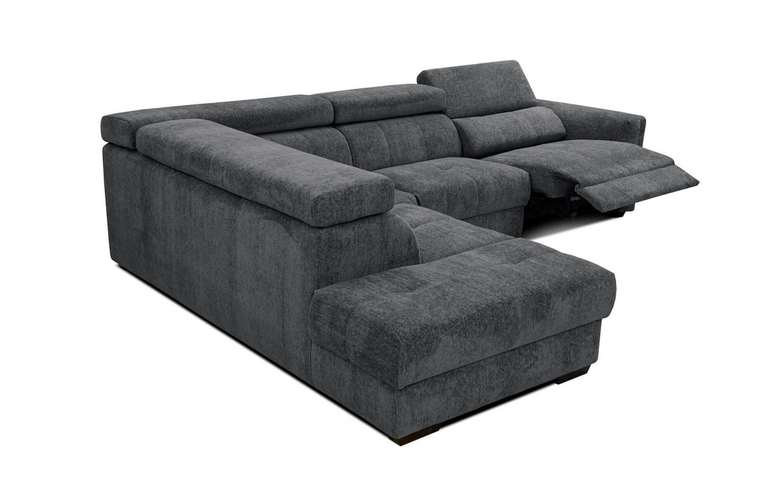 Canapé d'angle gauche avec un relax électrique 5 places CALVERA