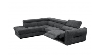 Canapé d'angle gauche avec un relax électrique 5 places CALVERA