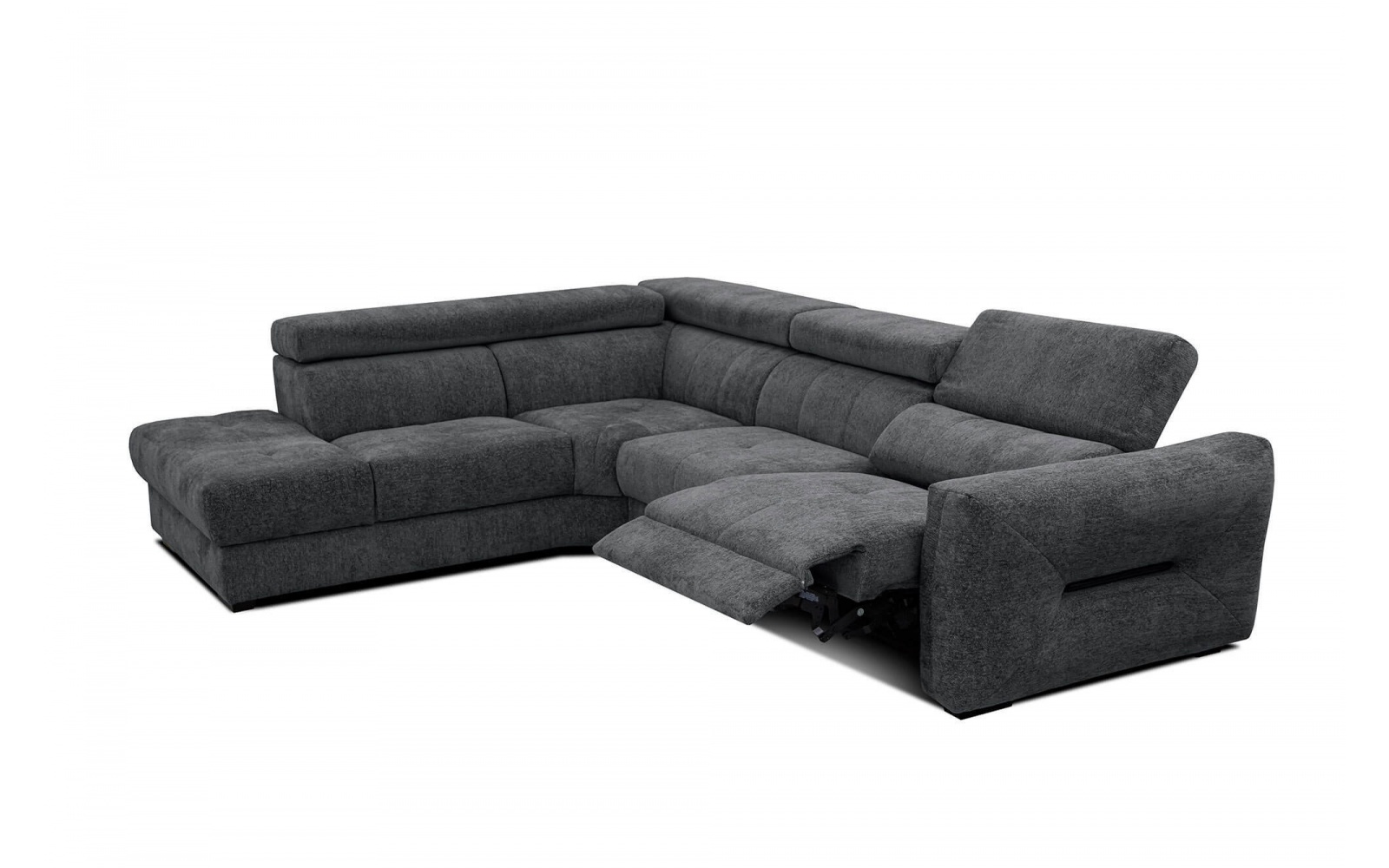 Canapé d'angle gauche avec un relax électrique 5 places CALVERA