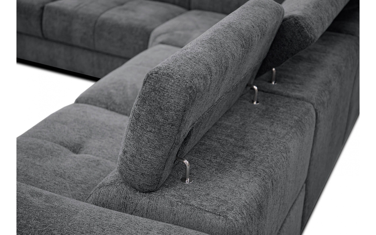 Canapé d'angle gauche avec un relax électrique 5 places CALVERA