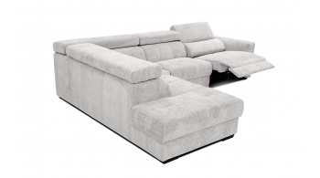 Canapé d'angle gauche avec un relax électrique 5 places CALVERA