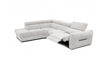 Canapé d'angle gauche avec un relax électrique 5 places CALVERA