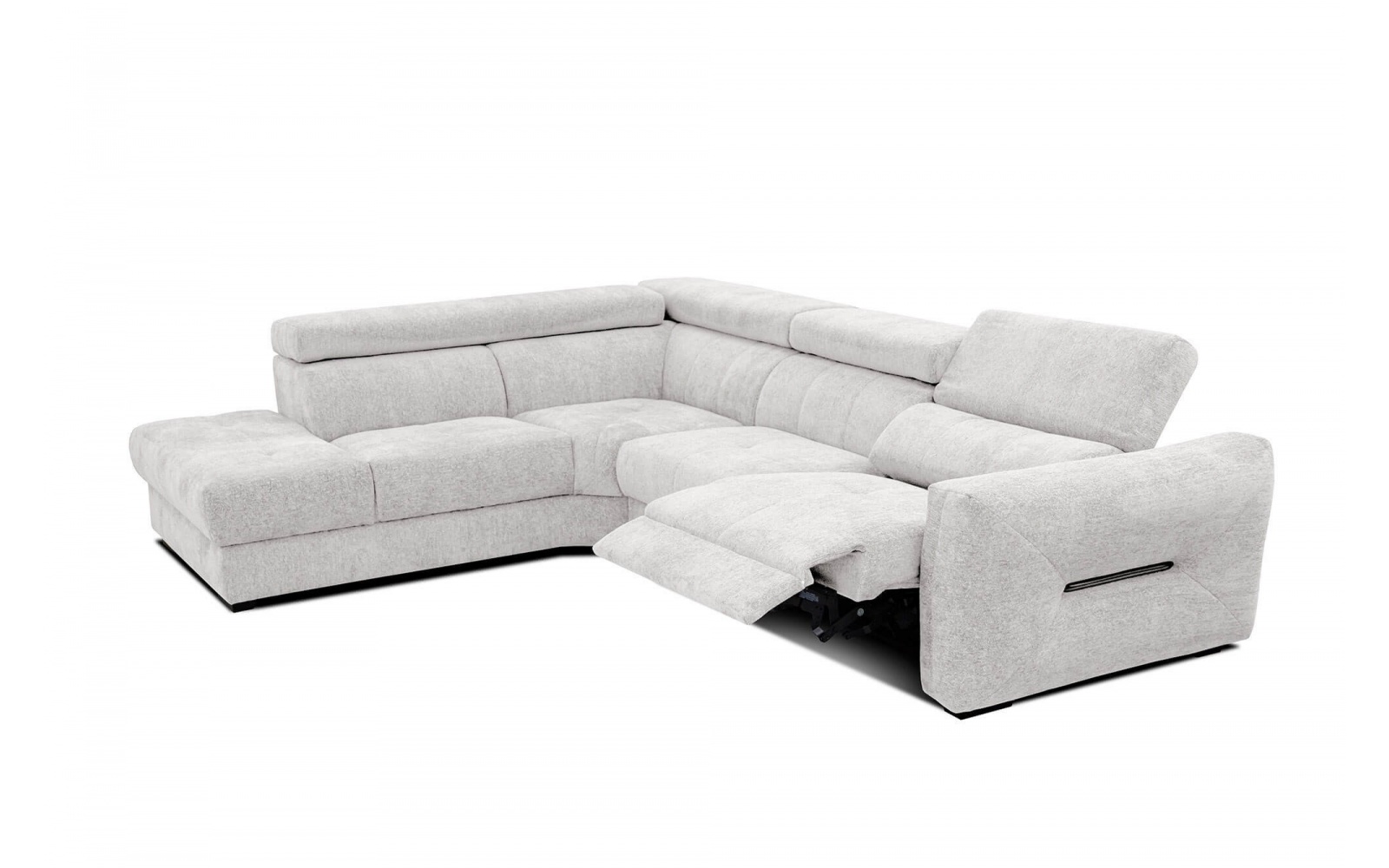 Canapé d'angle gauche avec un relax électrique 5 places CALVERA