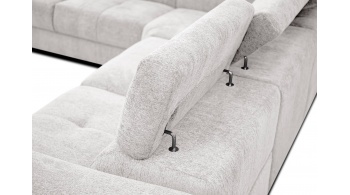 Canapé d'angle gauche avec un relax électrique 5 places CALVERA