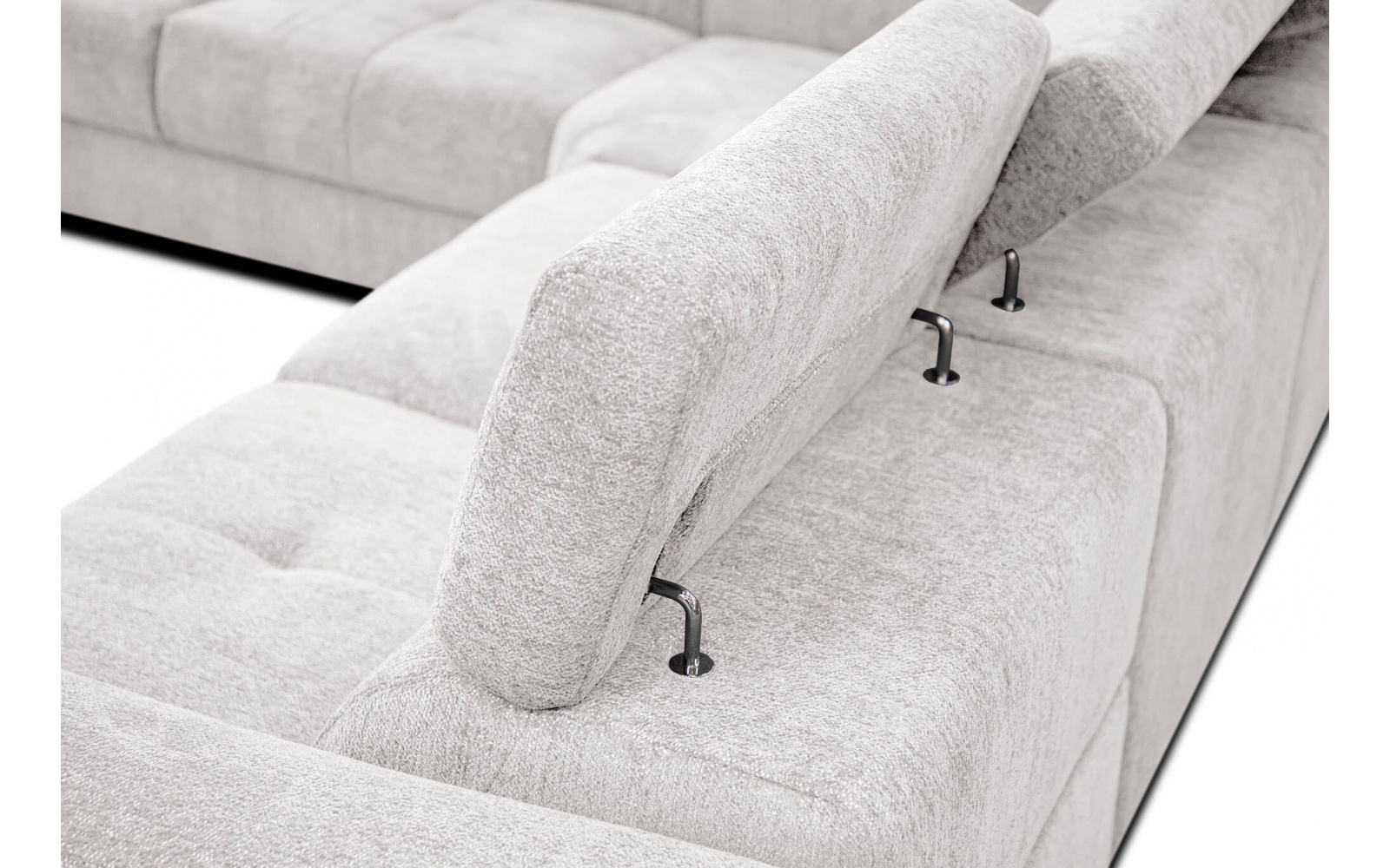 Canapé d'angle gauche avec un relax électrique 5 places CALVERA