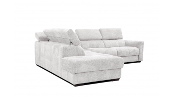 Canapé d'angle gauche avec un relax électrique 5 places CALVERA