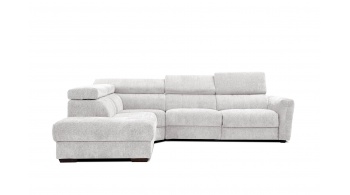 Canapé d'angle gauche avec un relax électrique 5 places CALVERA