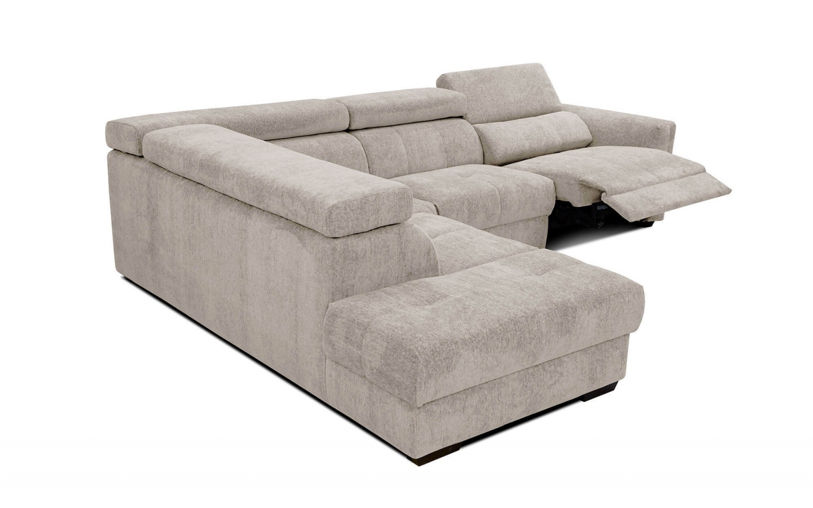 Canapé d'angle gauche avec un relax électrique 5 places CALVERA