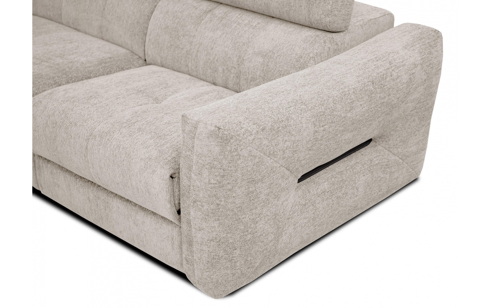 Canapé d'angle gauche avec un relax électrique 5 places CALVERA