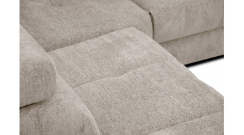 Canapé d'angle gauche avec un relax électrique 5 places CALVERA