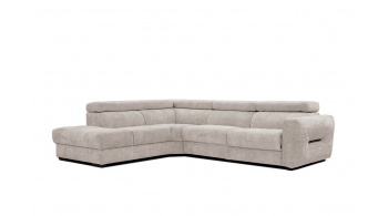 Canapé d'angle gauche avec un relax électrique 5 places CALVERA