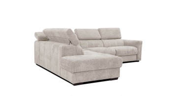 Canapé d'angle gauche avec un relax électrique 5 places CALVERA