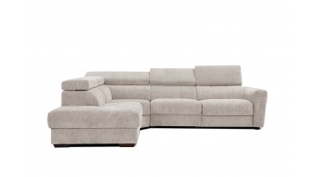 Canapé d'angle gauche avec un relax électrique 5 places CALVERA