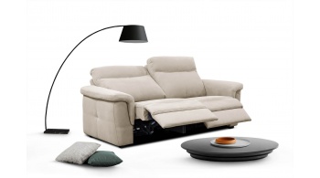 Canapé droit 3 places avec deux relax électriques JONES