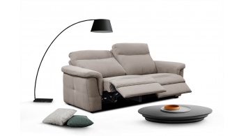 Canapé droit 3 places avec deux relax électriques JONES