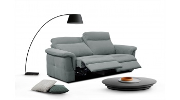 Canapé droit 3 places avec deux relax électriques JONES