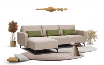 Canapé d'angle gauche 3 places DANNY