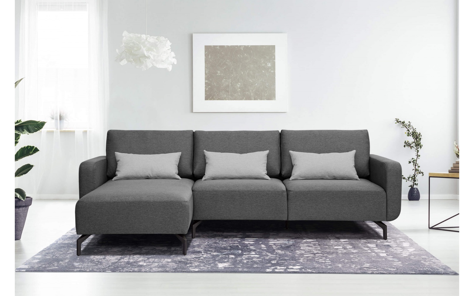 Canapé d'angle gauche 3 places DANNY