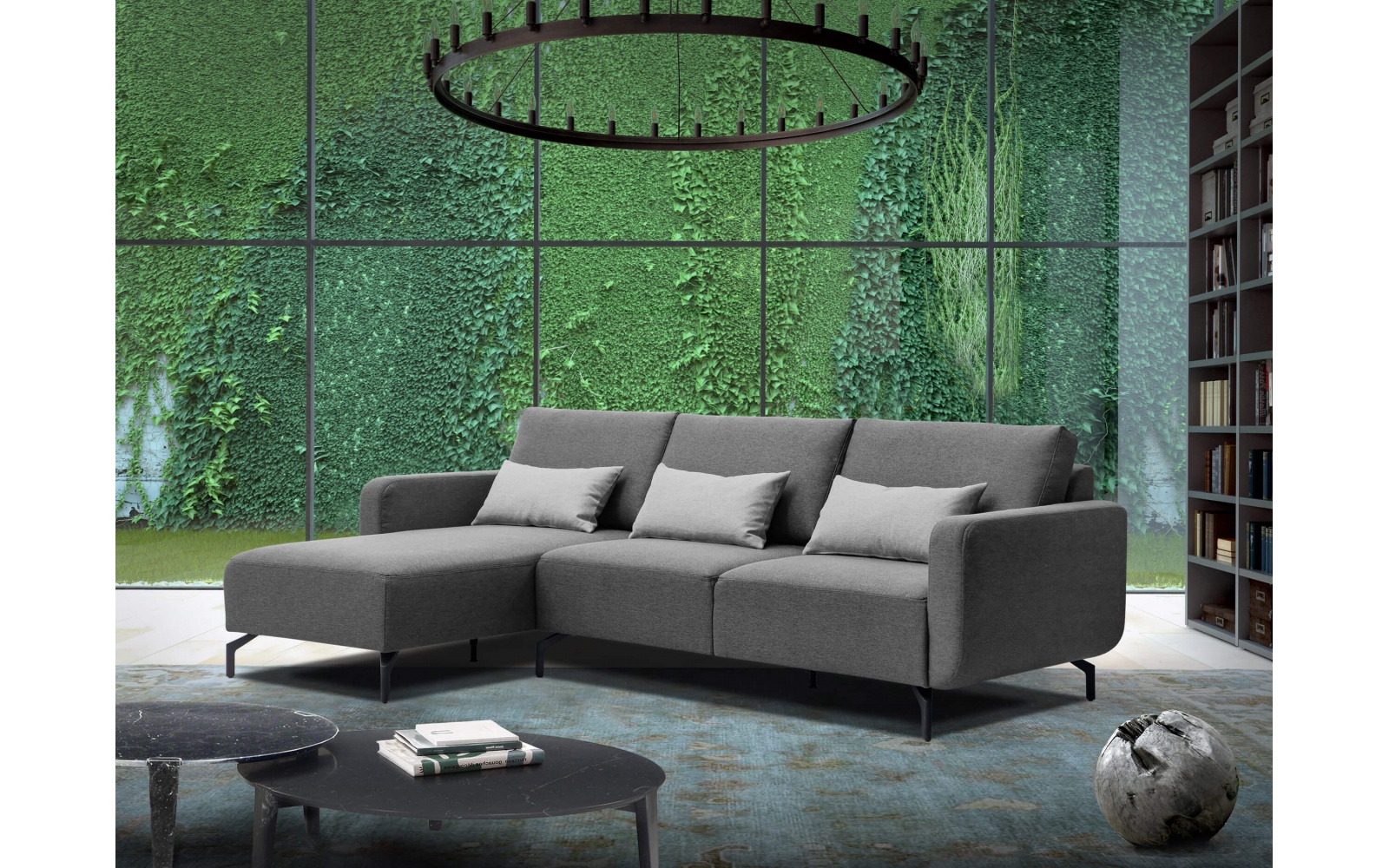 Canapé d'angle gauche 3 places DANNY